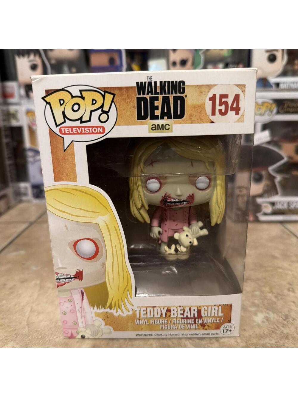 Funko Pop! Vinyl: The Walking Dead - Walker (w/ teddy bear) #154 w/Protector